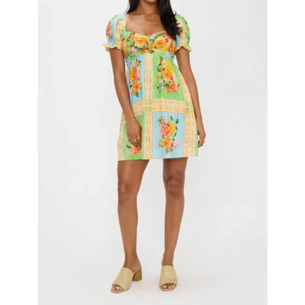 Show Me Your Mumu Annabelle French Mini Dress size S NWT chic cottagecore boho - Picture 1 of 15
